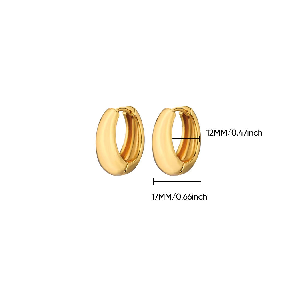 Wide Hoop Earrings