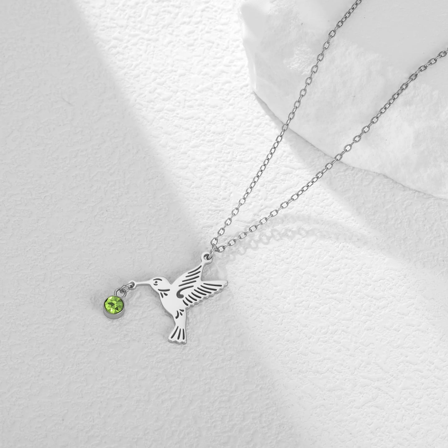 The Hummingbird Birthstone Necklace