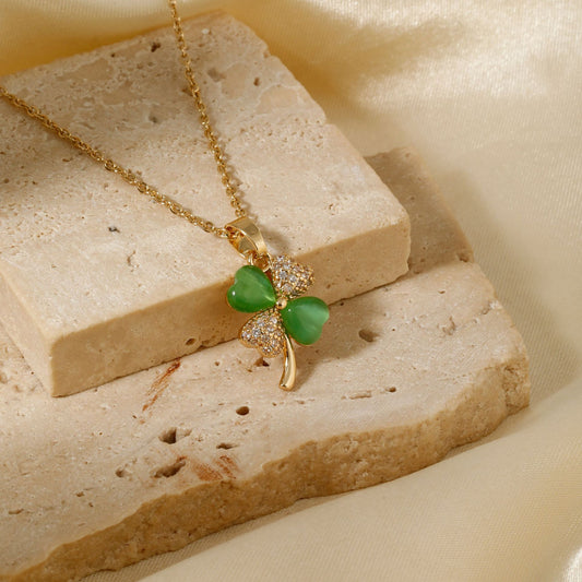 Inlaid Pendant Necklace