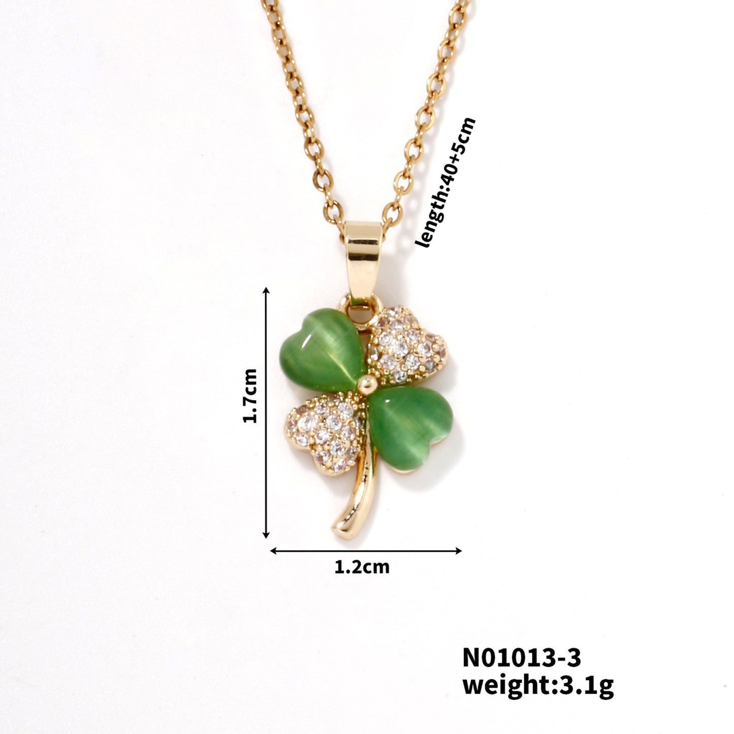 Inlaid Pendant Necklace