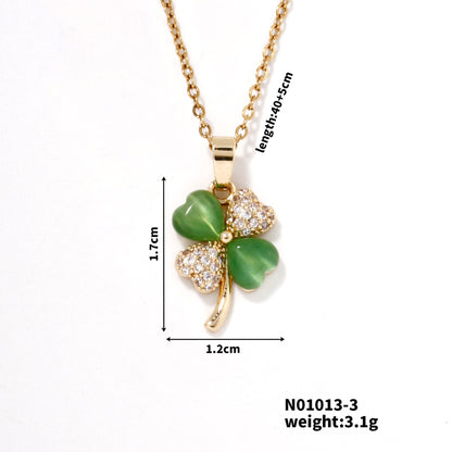 Inlaid Pendant Necklace