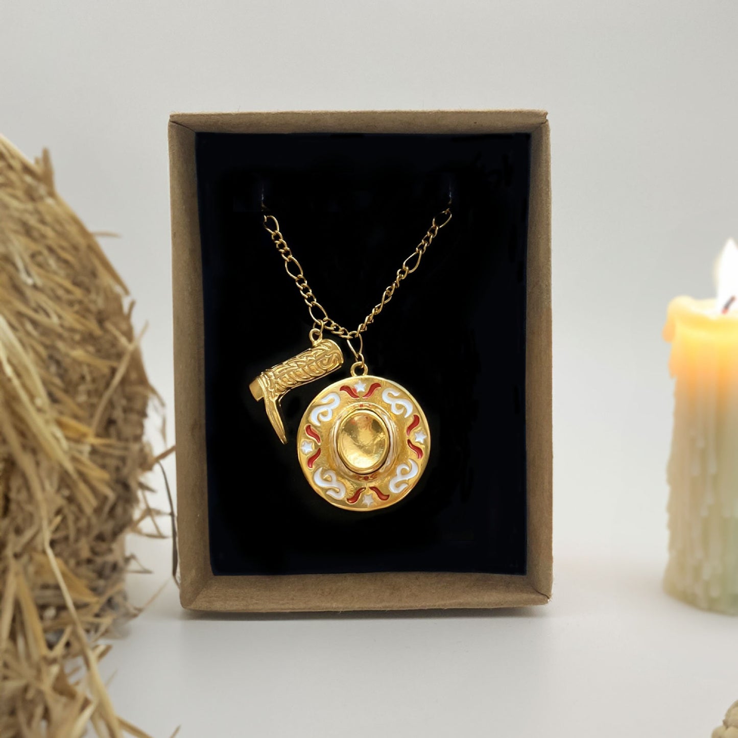The Cowboy Boots & Hat Necklace