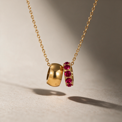The Linked Birthstone Necklace