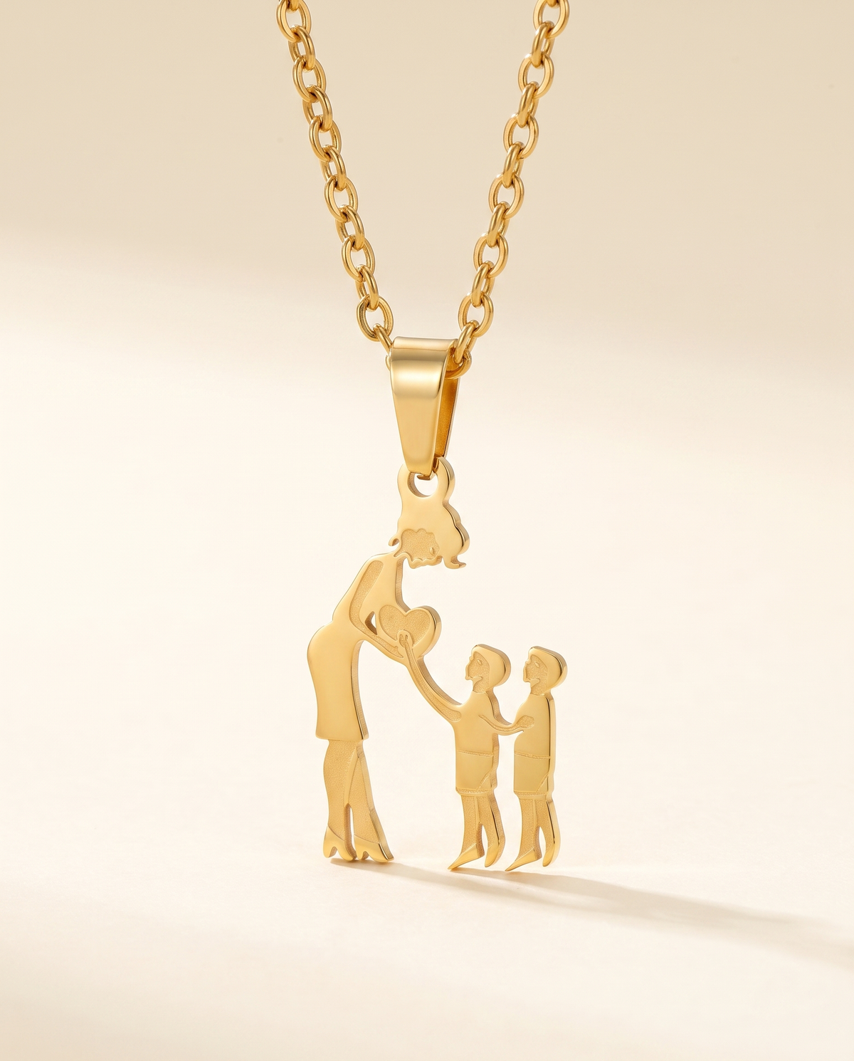 Family Silhouette Necklace, view 8 of 12.