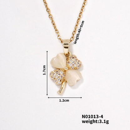 Inlaid Pendant Necklace
