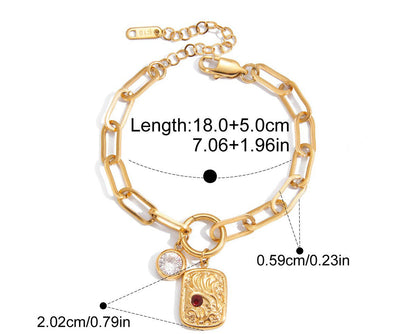 Zircon Necklace, Earrings & Bracelet