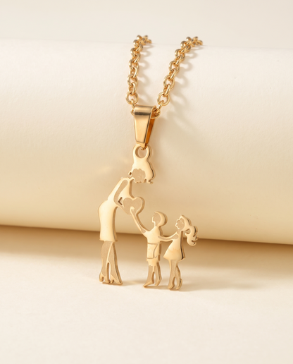 Family Silhouette Necklace, view 2 of 12.