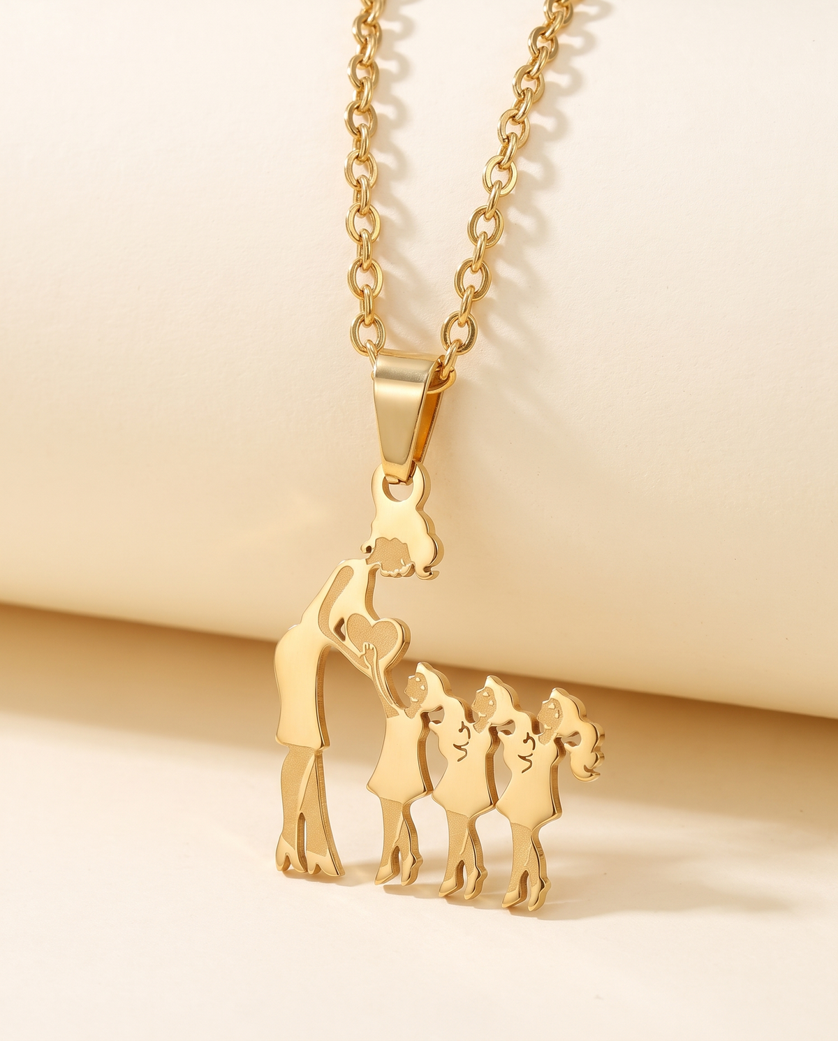 Family Silhouette Necklace, view 9 of 12.