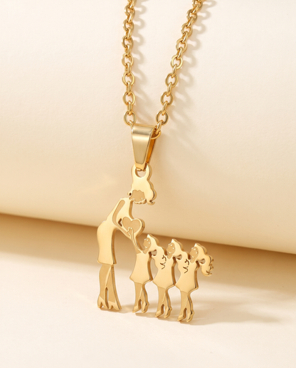 Family Silhouette Necklace, view 9 of 12.