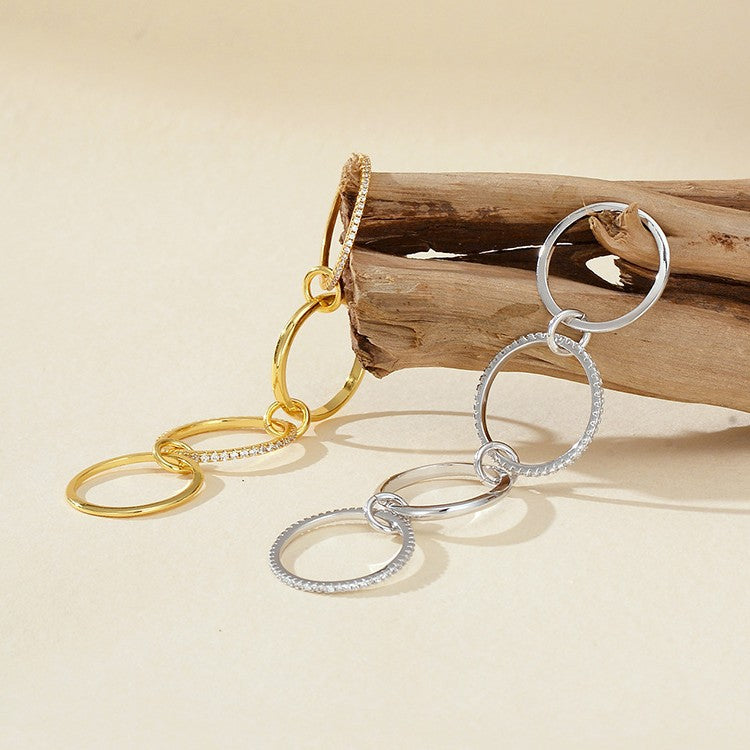 Four Ring Diamond Band