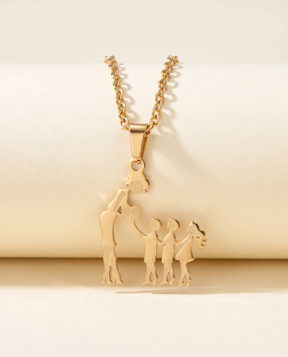 Family Silhouette Necklace, view 3 of 12.