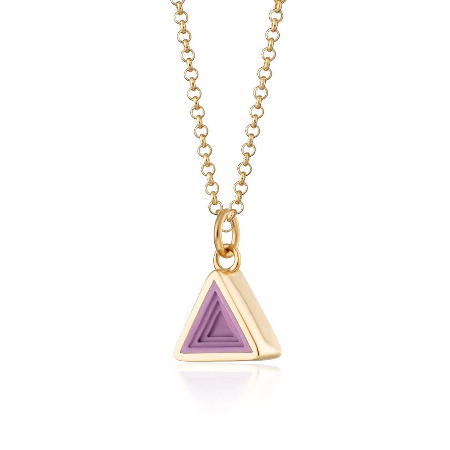 The Heart Star Triangle Necklace