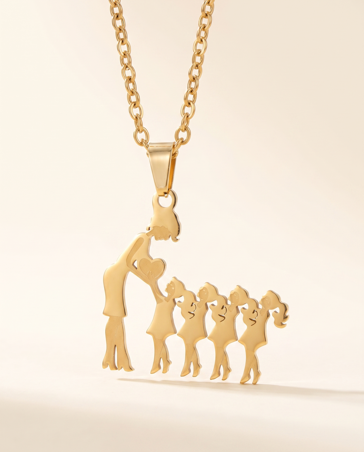 Family Silhouette Necklace, view 11 of 12.