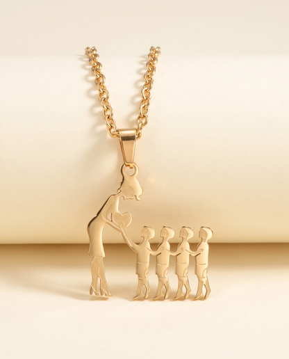 Family Silhouette Necklace, view 12 of 12.