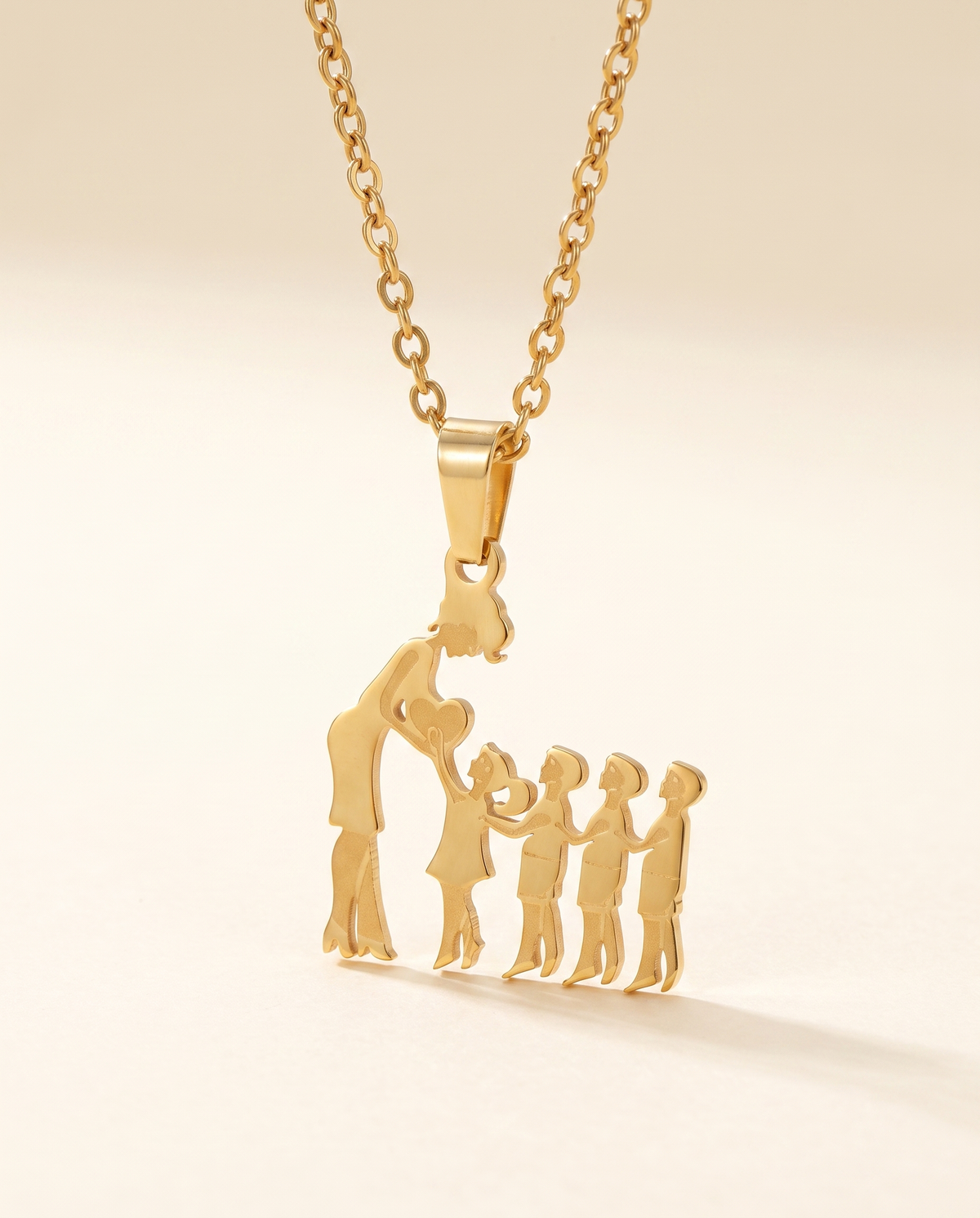 Family Silhouette Necklace, view 4 of 12.