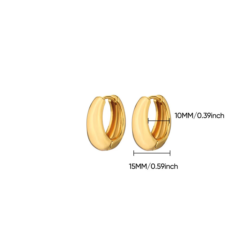 Wide Hoop Earrings