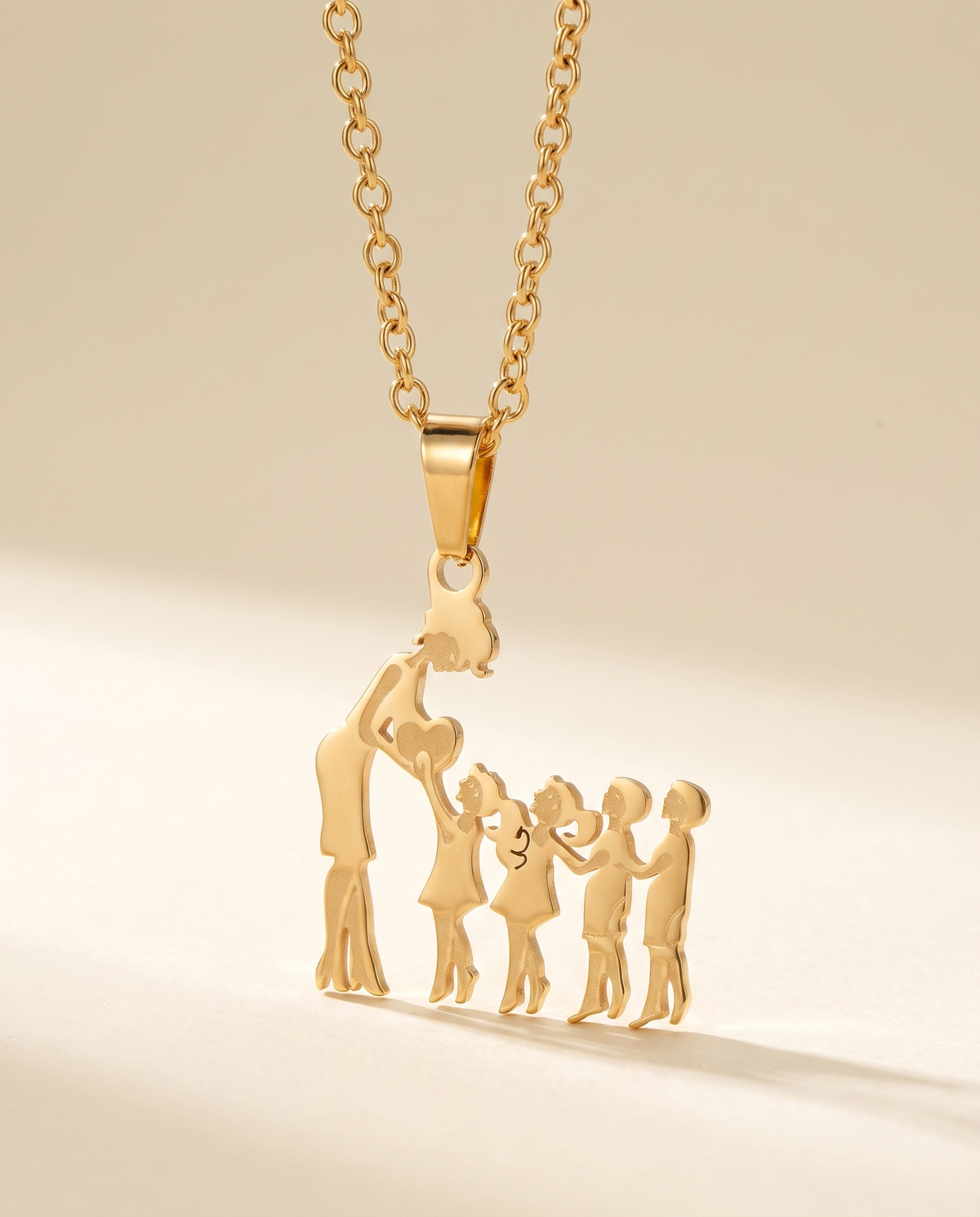 Family Silhouette Necklace, view 6 of 12.