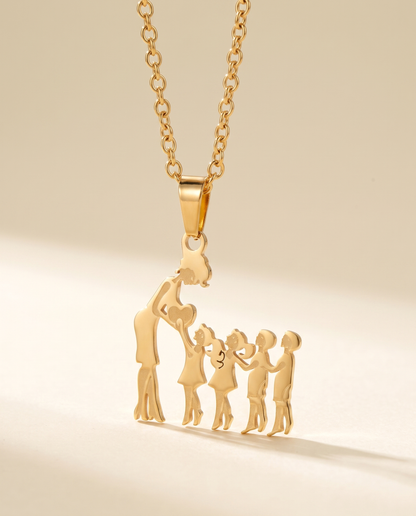 Family Silhouette Necklace, view 6 of 12.