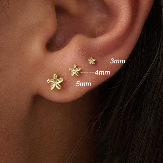 Floral Stud Earrings Set