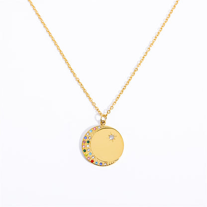 Oval Diamond Drop Necklace
