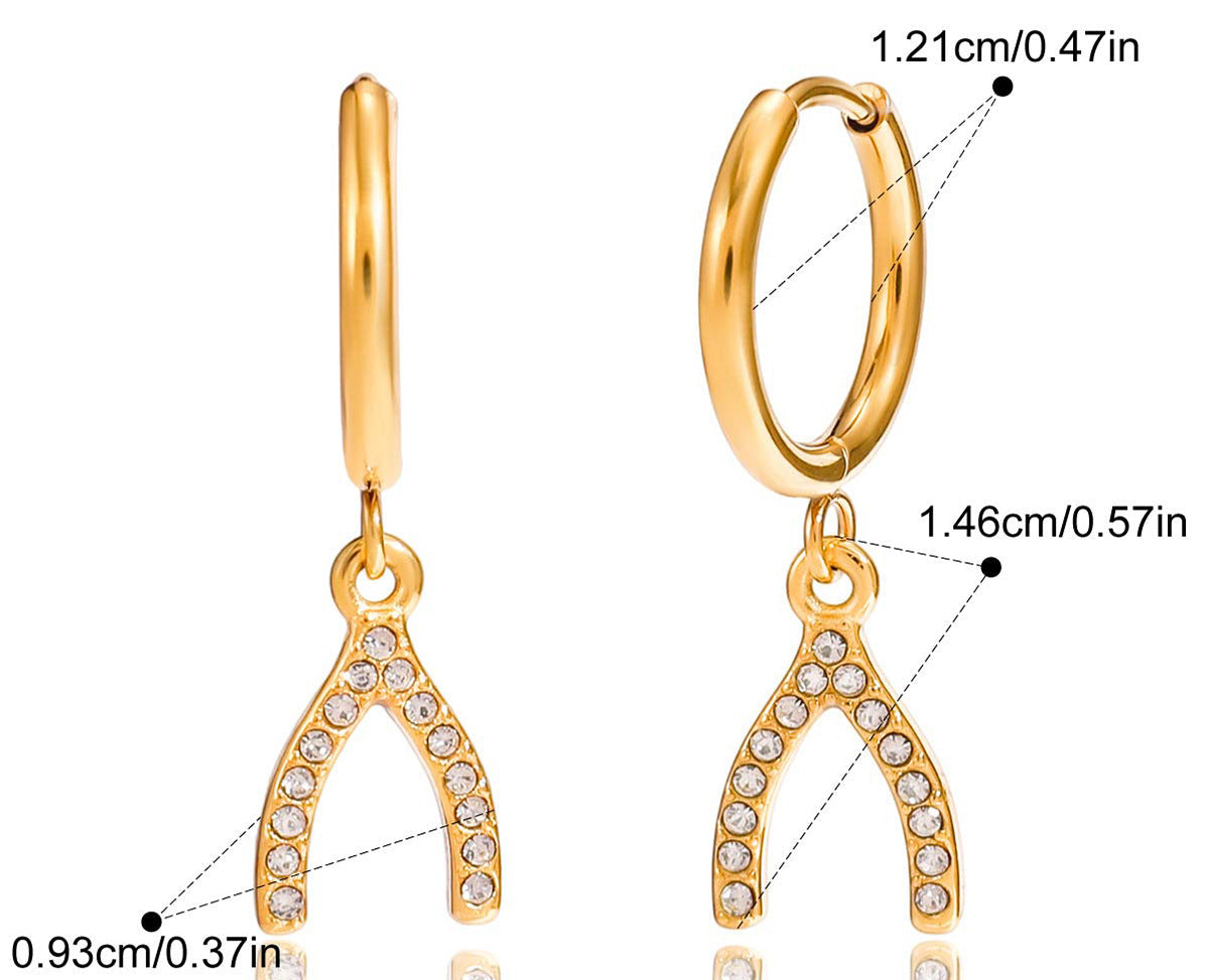 Wishbone Necklace or Earrings