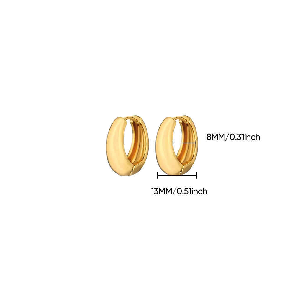 Wide Hoop Earrings