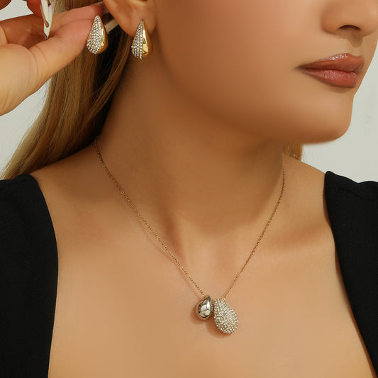 Droplet Necklace & Earring Set