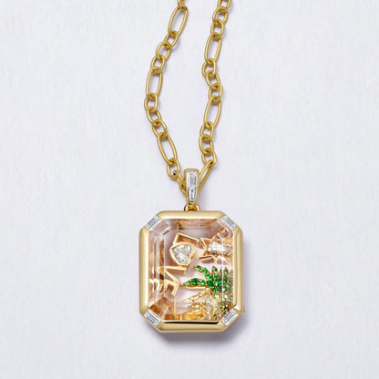 Transparent Glass Necklace