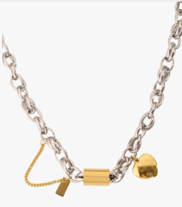 Heart Pendant Bracelet & Necklace