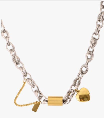 Heart Pendant Bracelet & Necklace