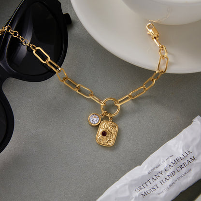 Zircon Necklace, Earrings & Bracelet
