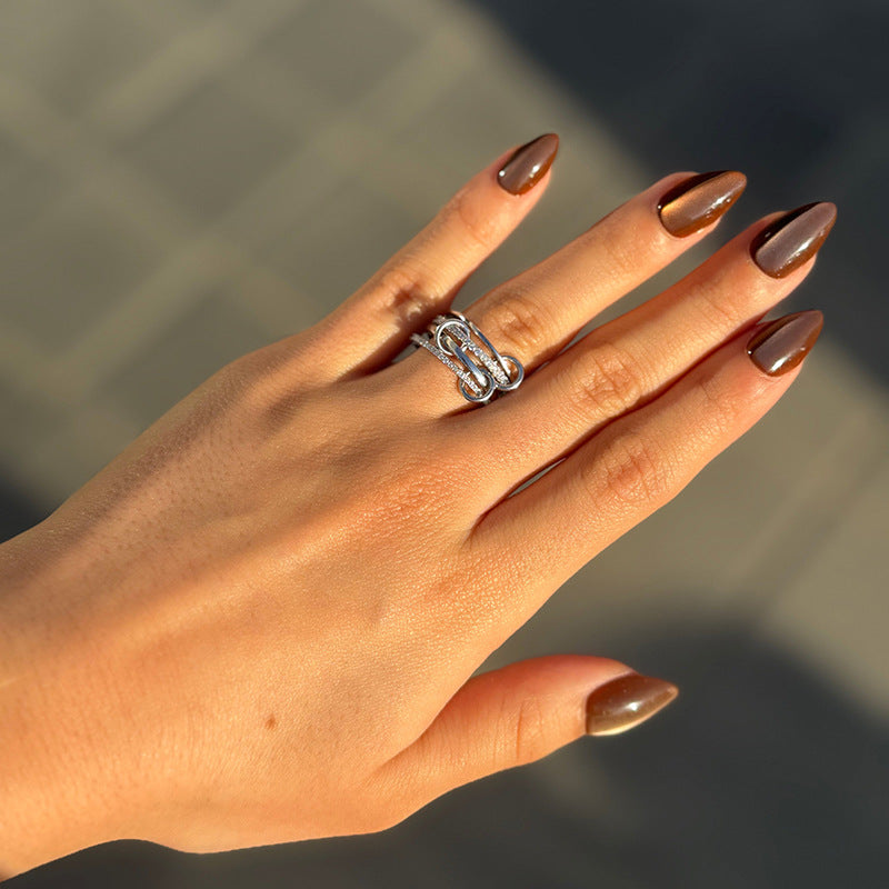 Four Ring Diamond Band