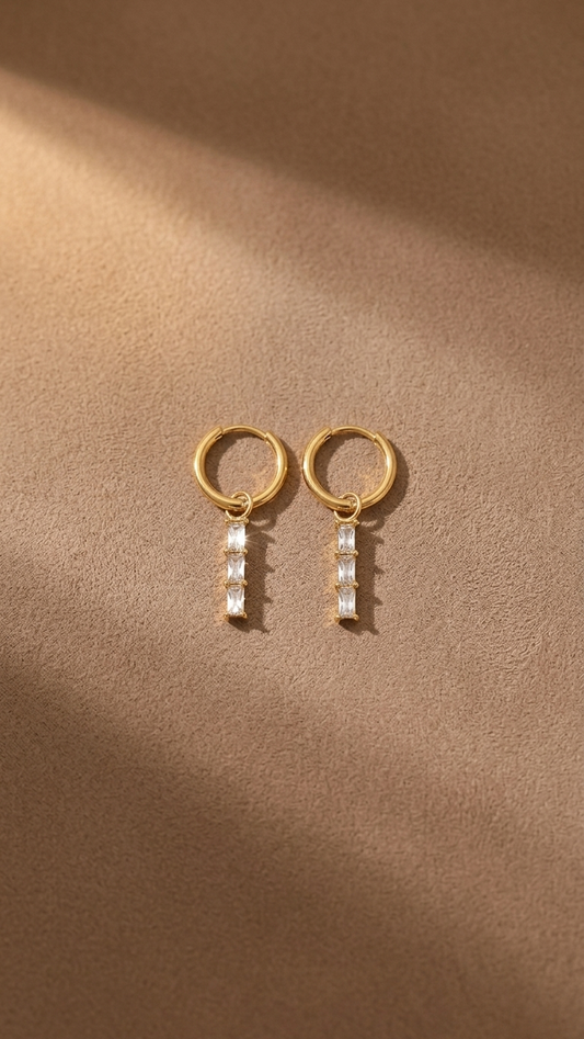 Cross Drop Earrings