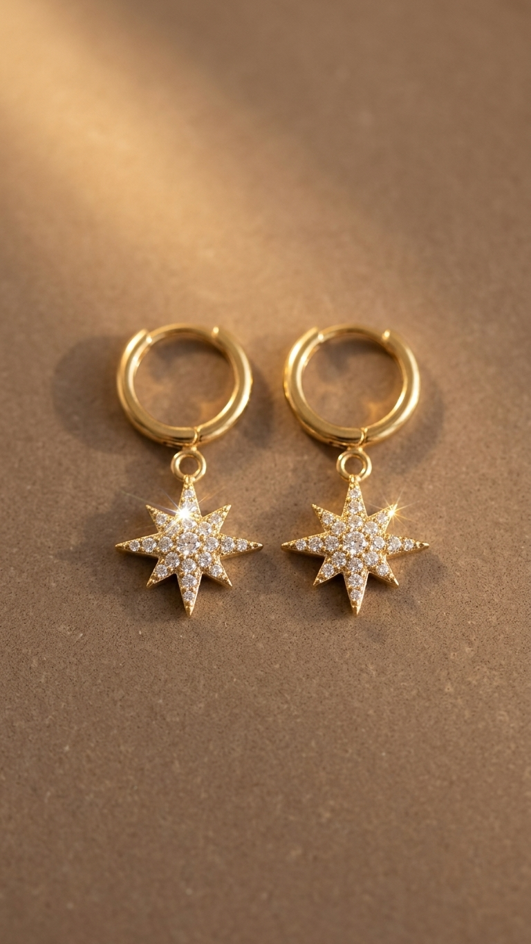 Cross Drop Earrings