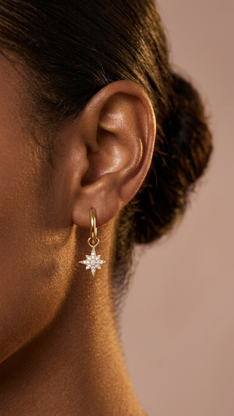 Cross Drop Earrings