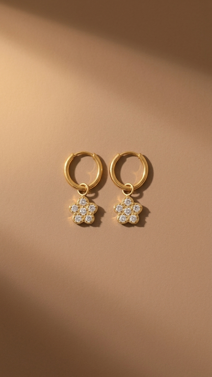 Cross Drop Earrings