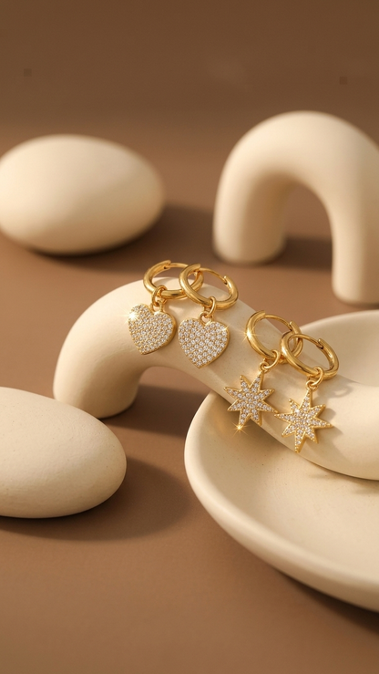 Cross Drop Earrings