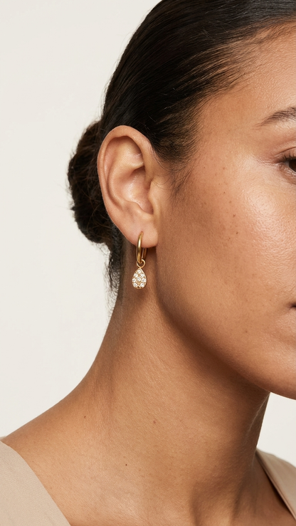 Cross Drop Earrings