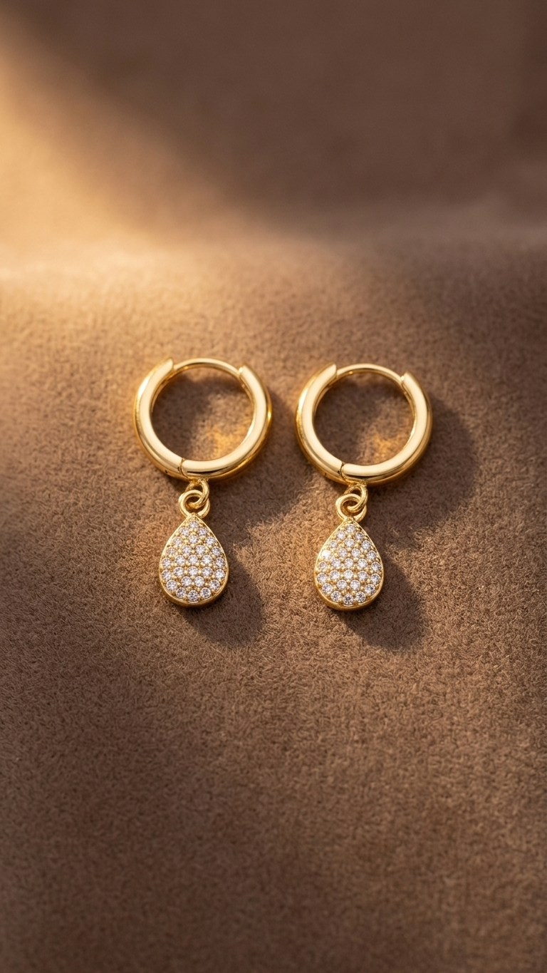 Cross Drop Earrings