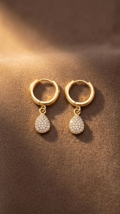 Cross Drop Earrings