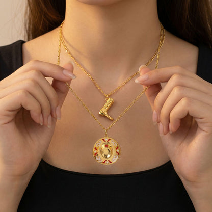 The Cowboy Boots & Hat Necklace