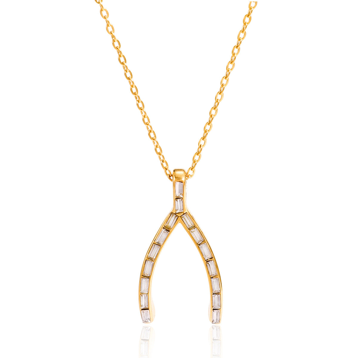 Wishbone Necklace or Earrings