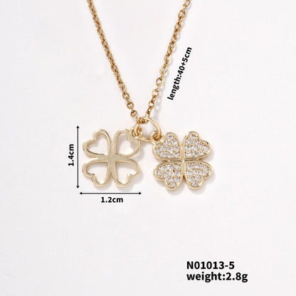 Inlaid Pendant Necklace