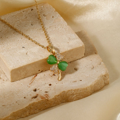 Inlaid Pendant Necklace
