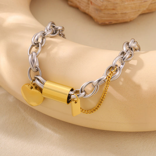 Heart Pendant Bracelet & Necklace