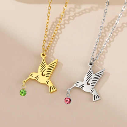 The Hummingbird Birthstone Necklace
