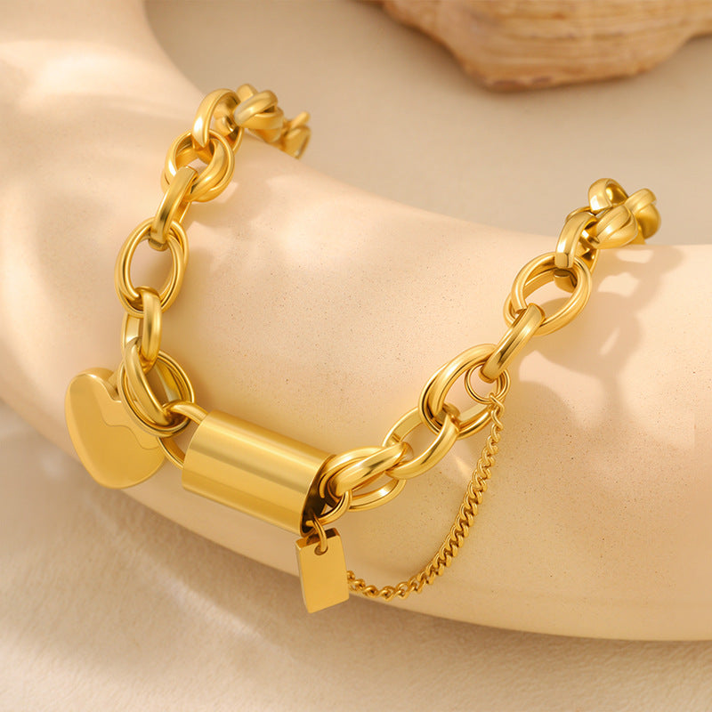 Heart Pendant Bracelet & Necklace