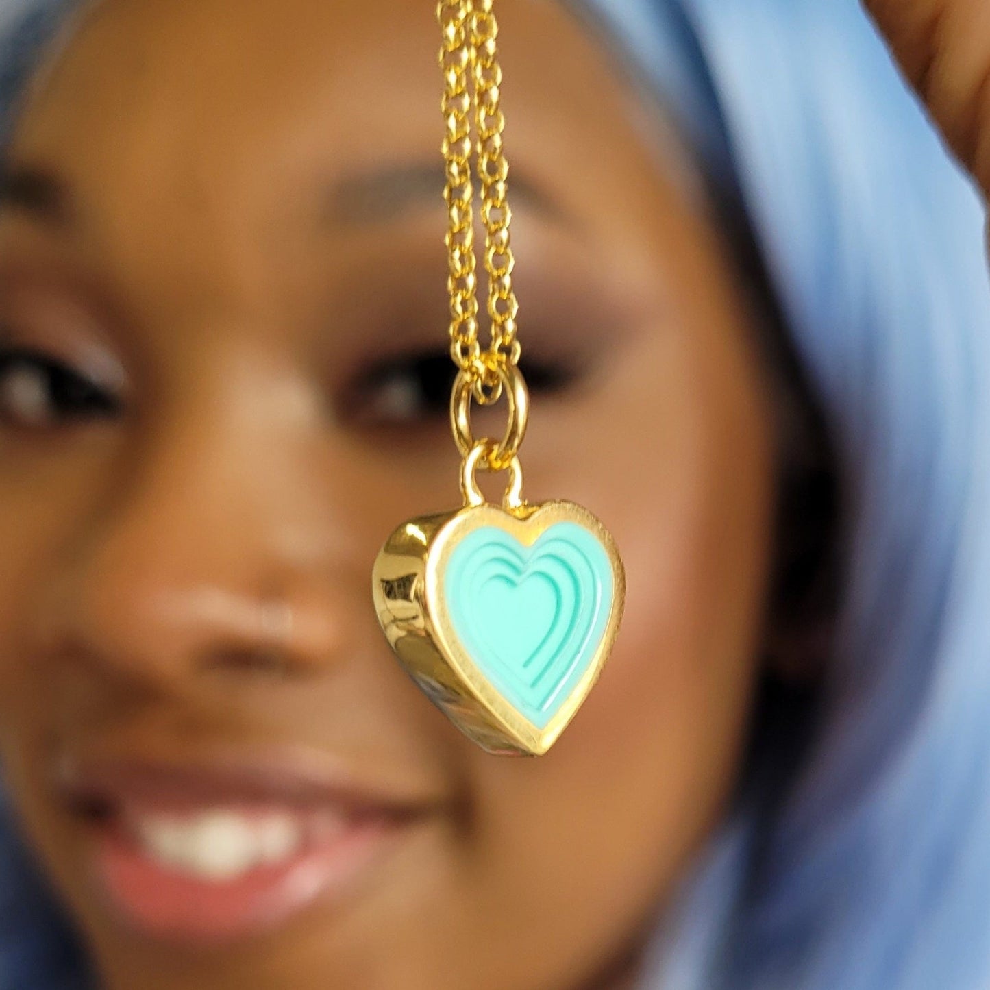 The Heart Star Triangle Necklace