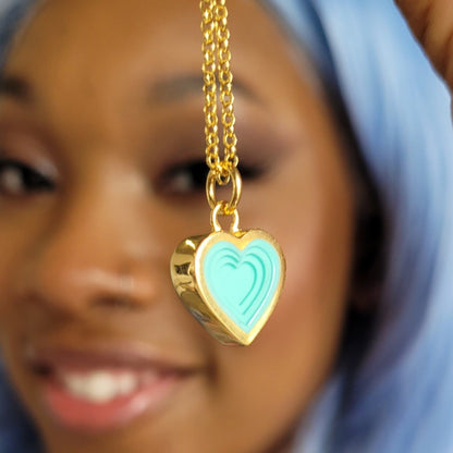 The Heart Star Triangle Necklace