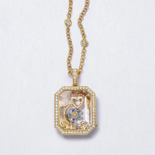 Transparent Glass Necklace
